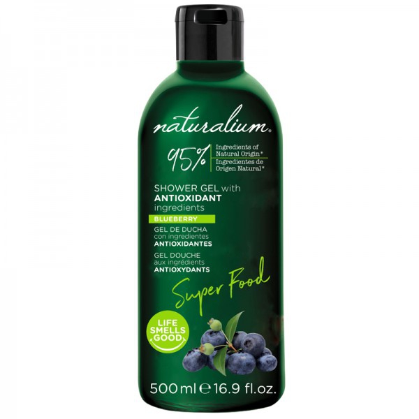 Gel doccia Superfood Blueberry Naturalium (500ml): effetto antiossidante per detergere e prendersi cura della pelle